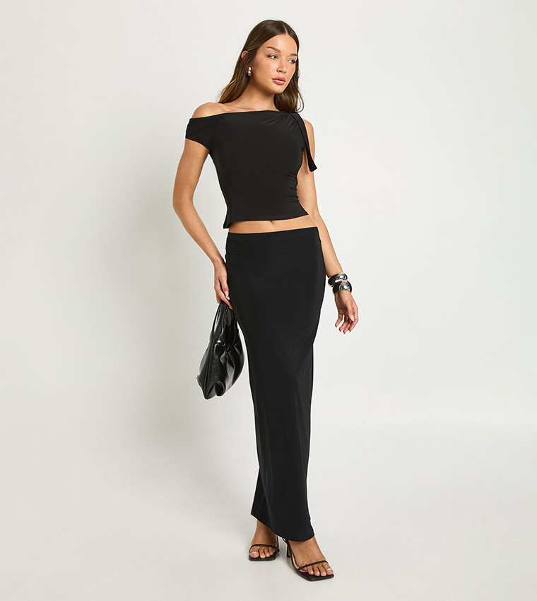 Soft Touch Low Rise Maxi Skirt