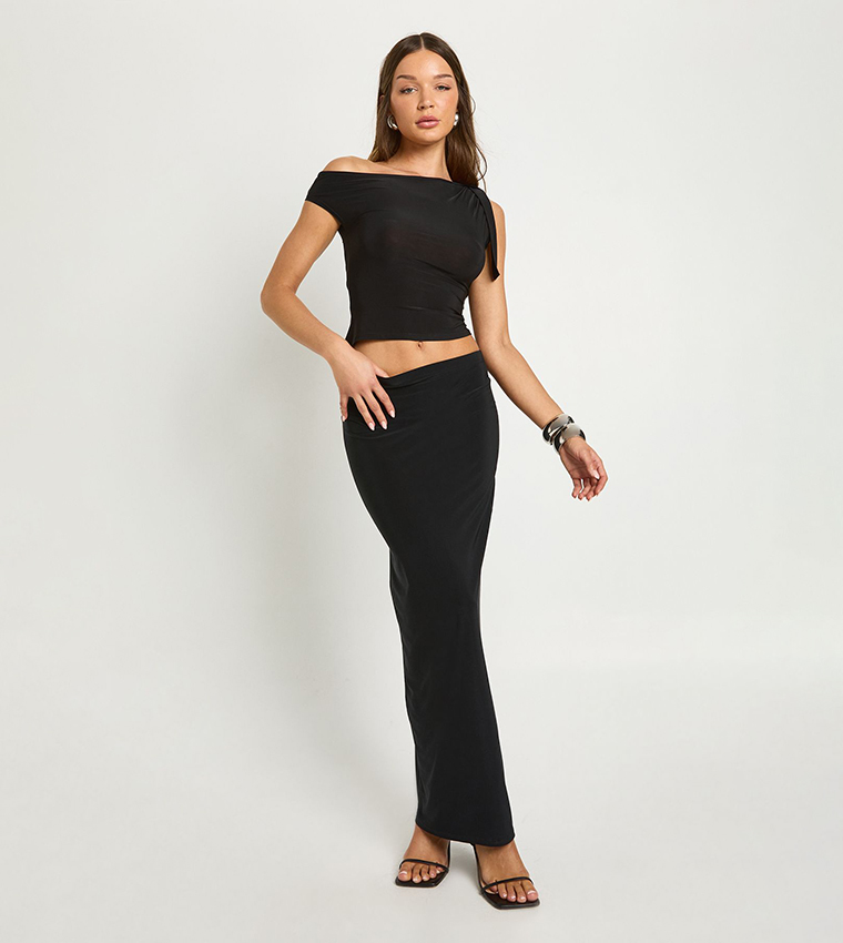 Soft Touch Low Rise Maxi Skirt