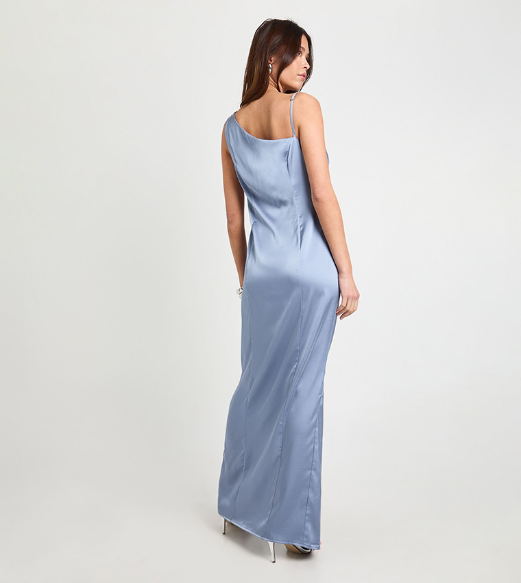 فستان ماكسي ساتان 