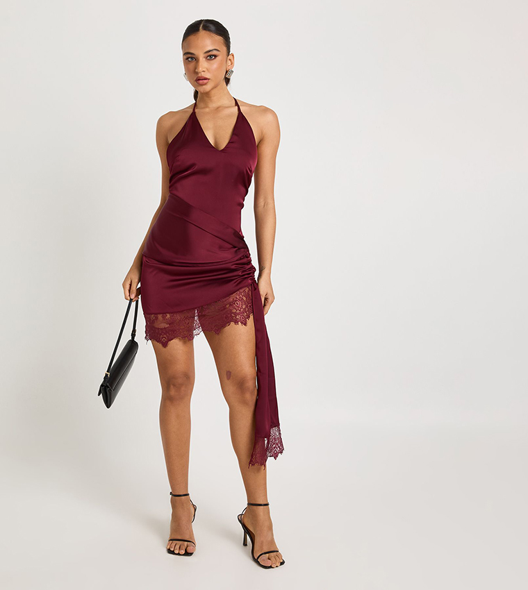 فستان دانتيل لف 