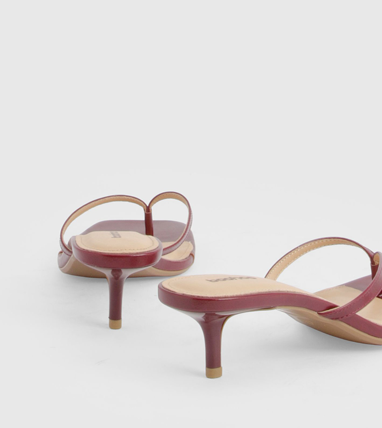 Thong Toe Post Heeled Sandals