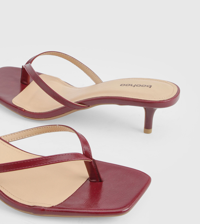 Thong Toe Post Heeled Sandals