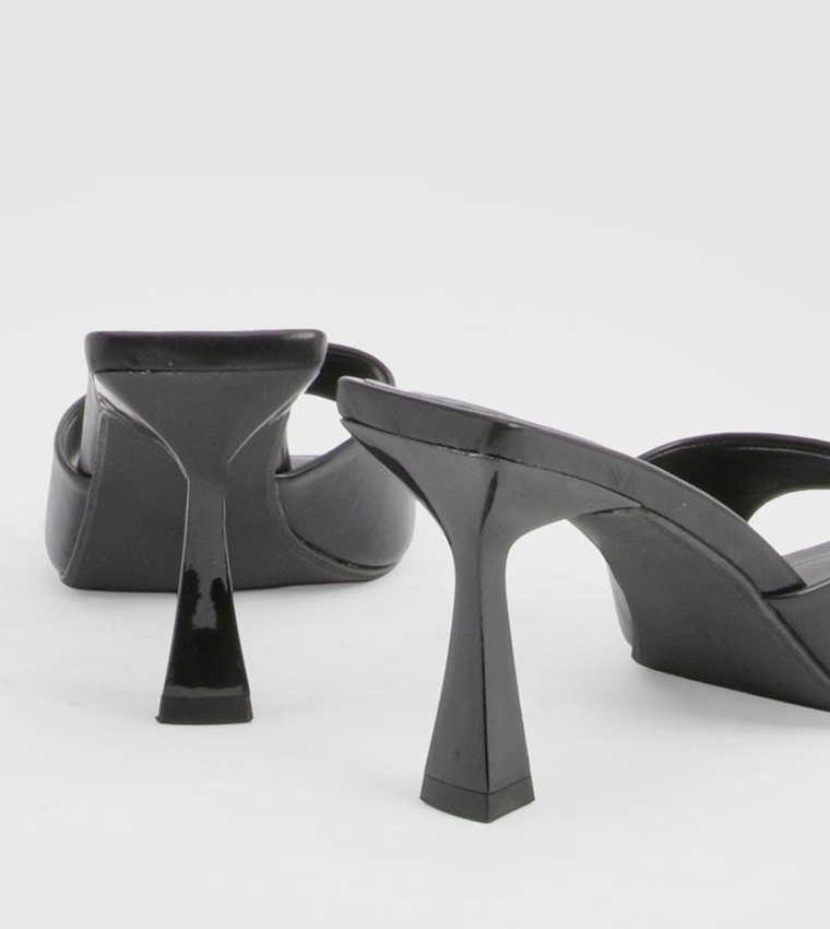 Wide Fit Leopard Print Padded Heeled Sandals