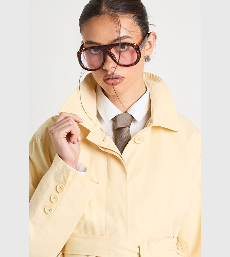 كوت ترنش بحزام