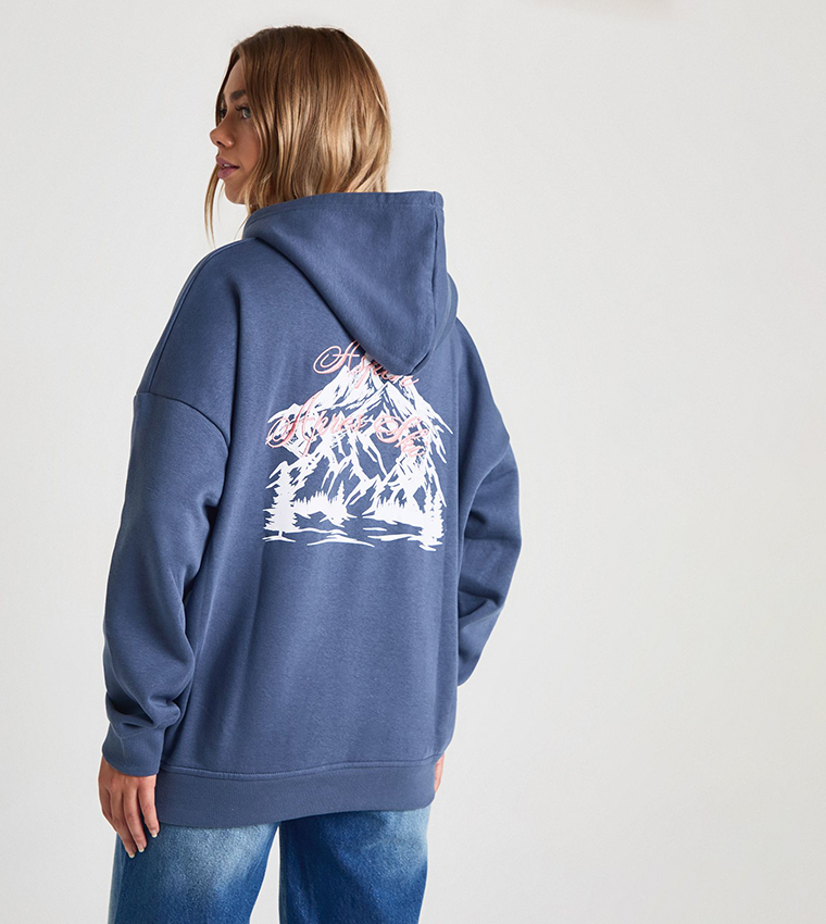 Apres Ski Embroidered Overszied Hoodie