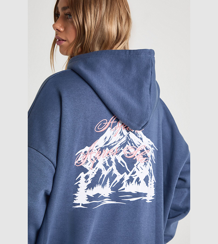 Apres Ski Embroidered Overszied Hoodie