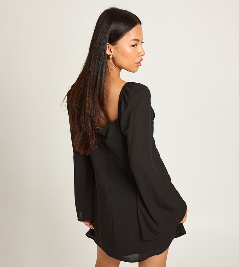 فستان قصير دانتيل للمقاسات الصغيرة