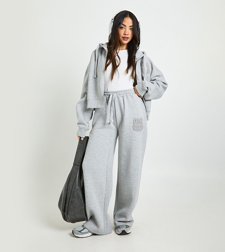 Ath Club Towelling Applique Straight Fit Sweatpants
