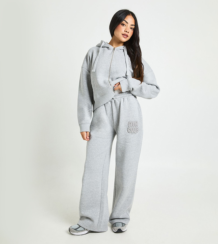 Ath Club Towelling Applique Straight Fit Sweatpants