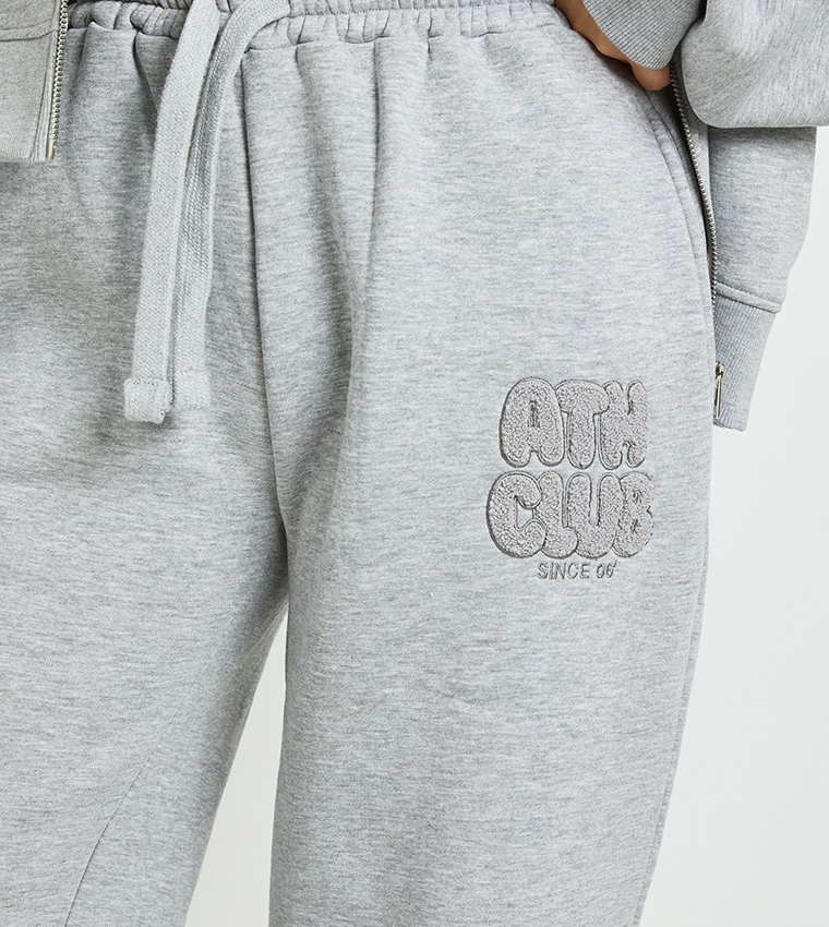 Ath Club Towelling Applique Straight Fit Sweatpants