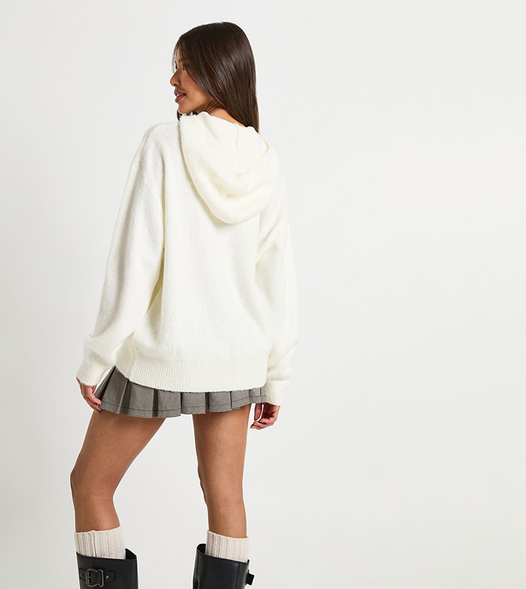 Copenhagen Crew Neck Embroidered Knitted Hoodie