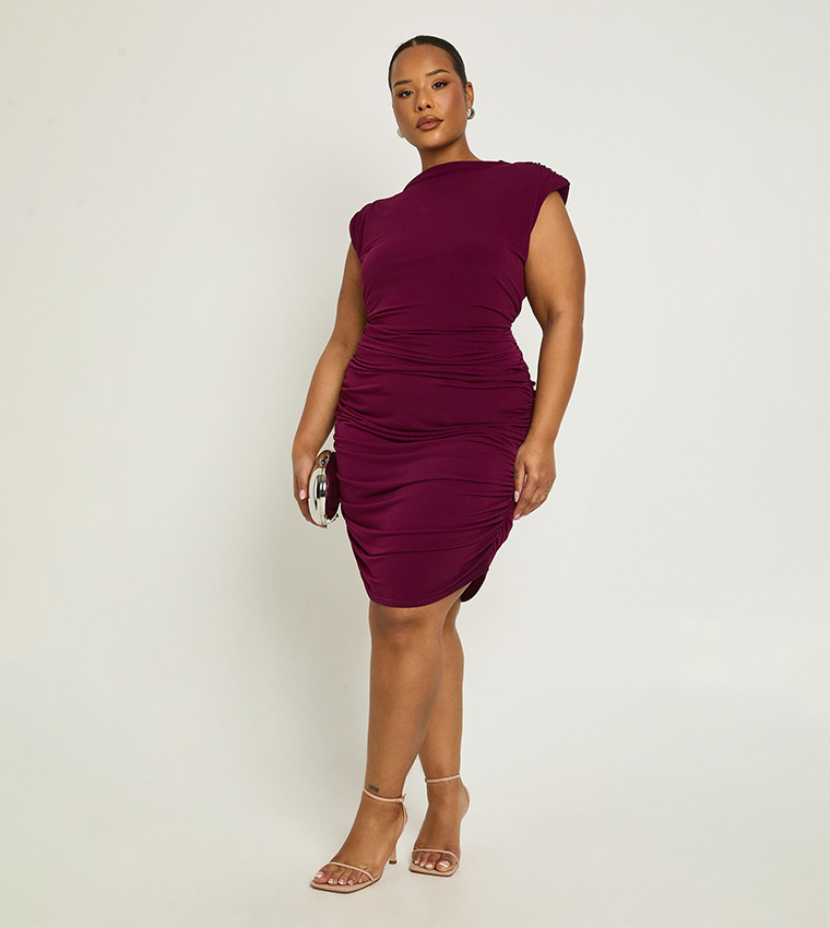 blue and black lace bodycon dress Navy Lace Bodycon Dress with High Neck & Layered Skirt, S
