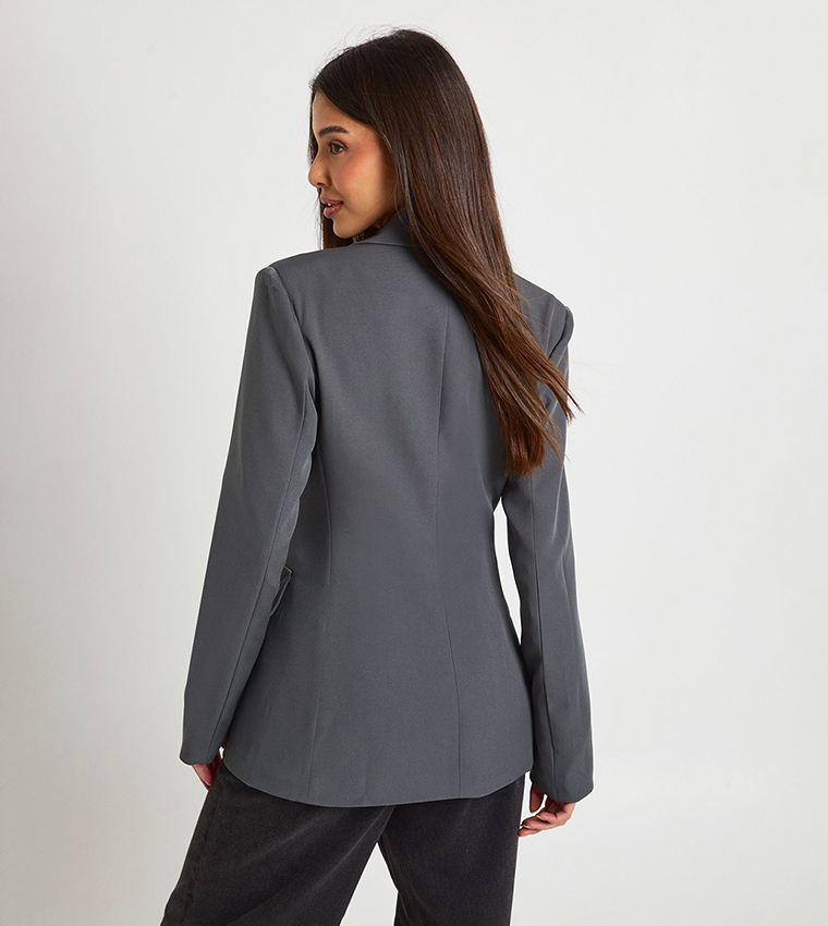 Cinched Waist Tailored Blazer