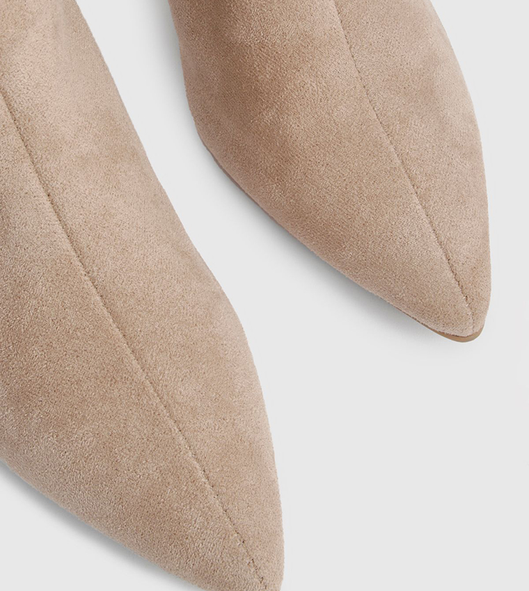 بوت طويل شامواه صناعي بقصة مستقيمة