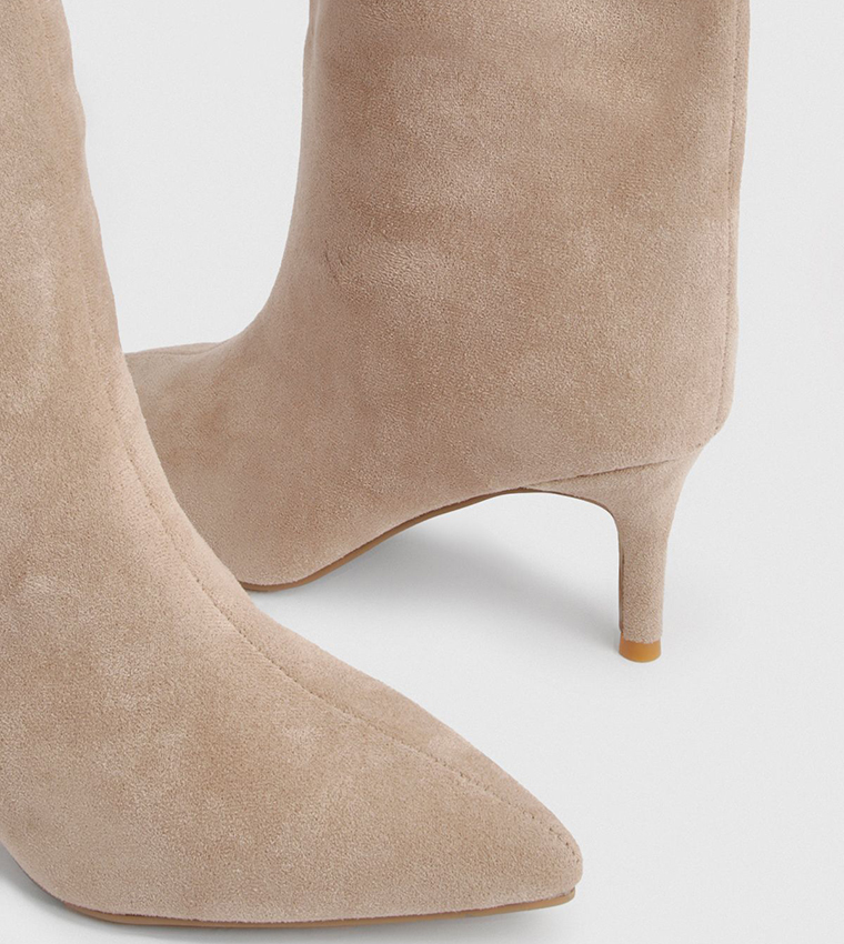 بوت طويل شامواه صناعي بقصة مستقيمة