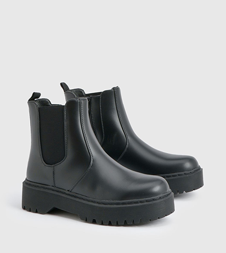 Chunky Panel Detail Chelsea Boots