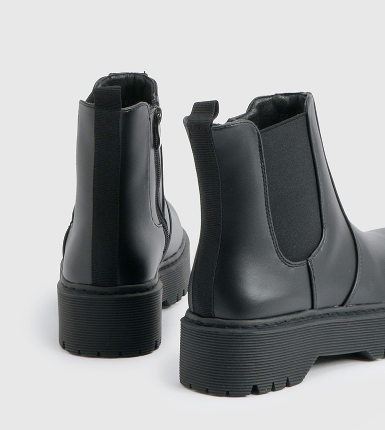 Chunky Panel Detail Chelsea Boots
