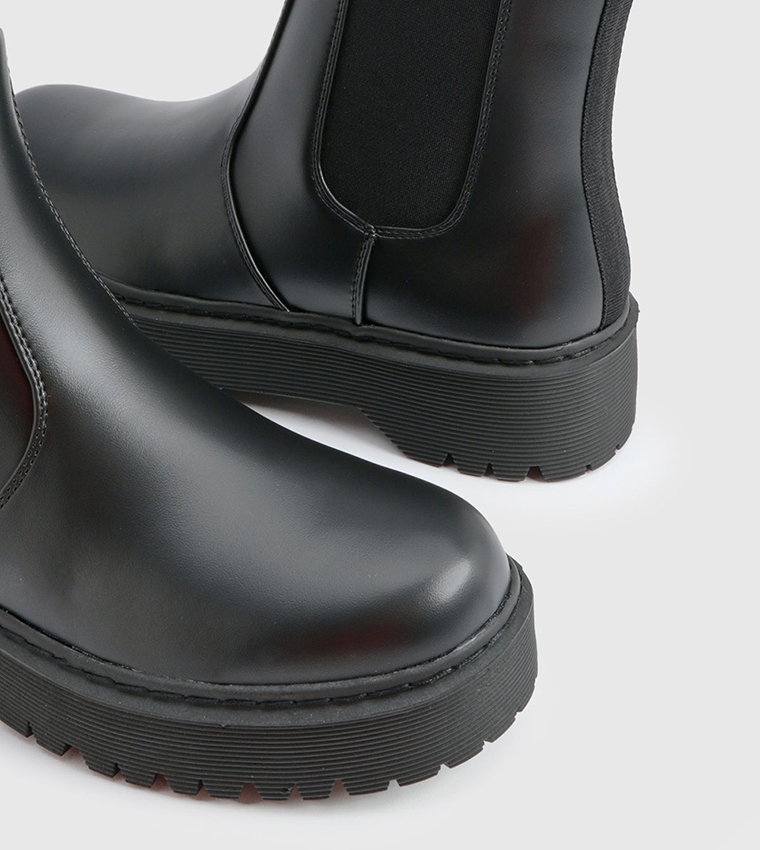 Chunky Panel Detail Chelsea Boots