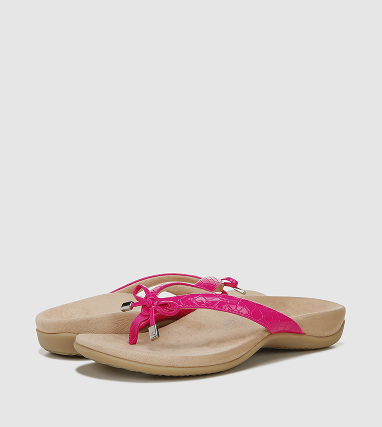 vionic pink flip flops