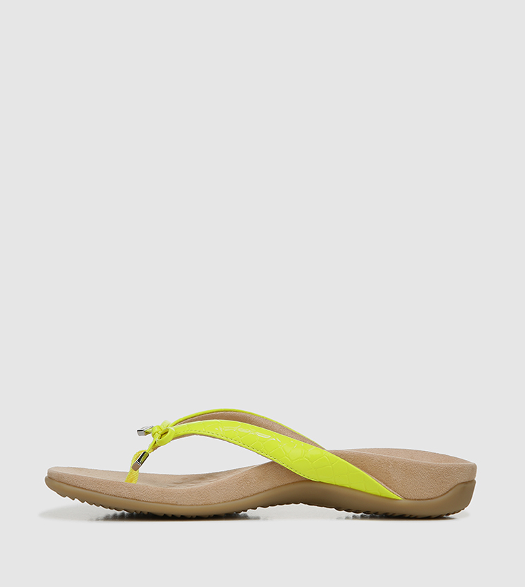 vionic yellow sandals