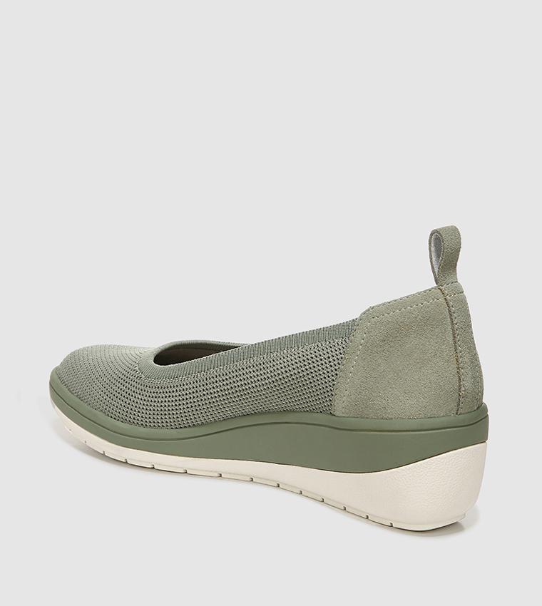 JACEYY Knit Wedge Heel Shoes