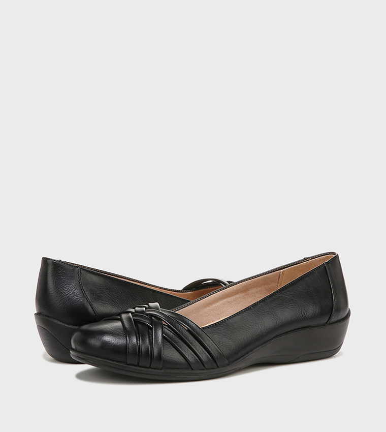 Low Wedge Comfort Ballerina