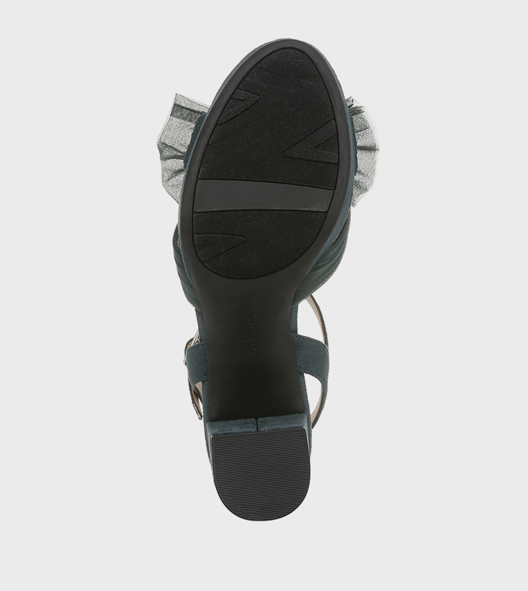 LAST DANCE Bow Detail Block Heel Sandals