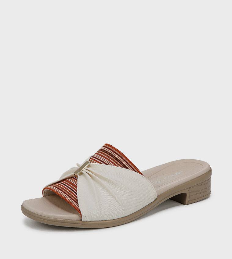 PARADISE Low Block Heel Sandals