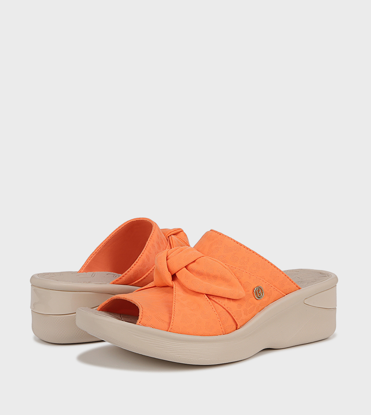 SMILE Peep Toe Wedge Sandals