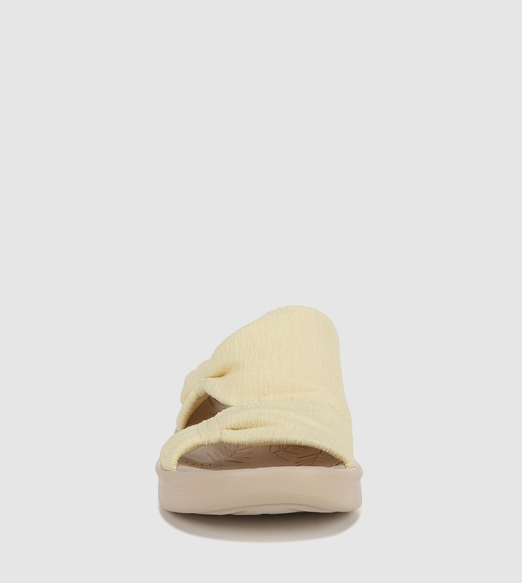 SMILE MORE Bow Strap Wedge Sandals