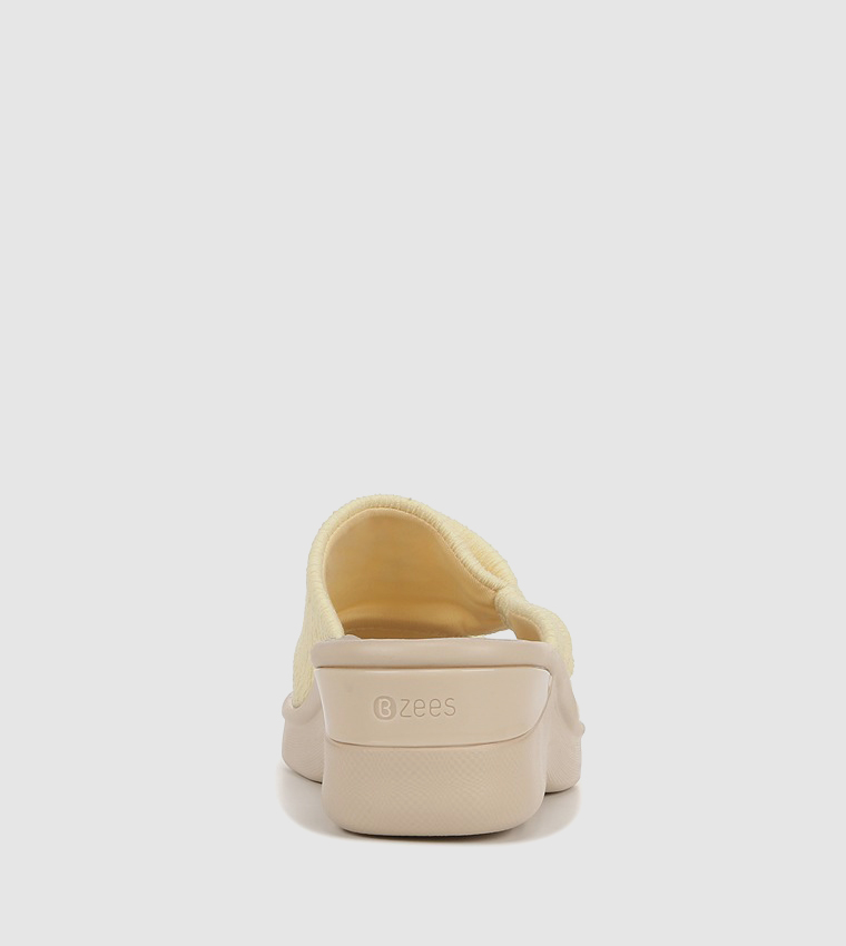 SMILE MORE Bow Strap Wedge Sandals