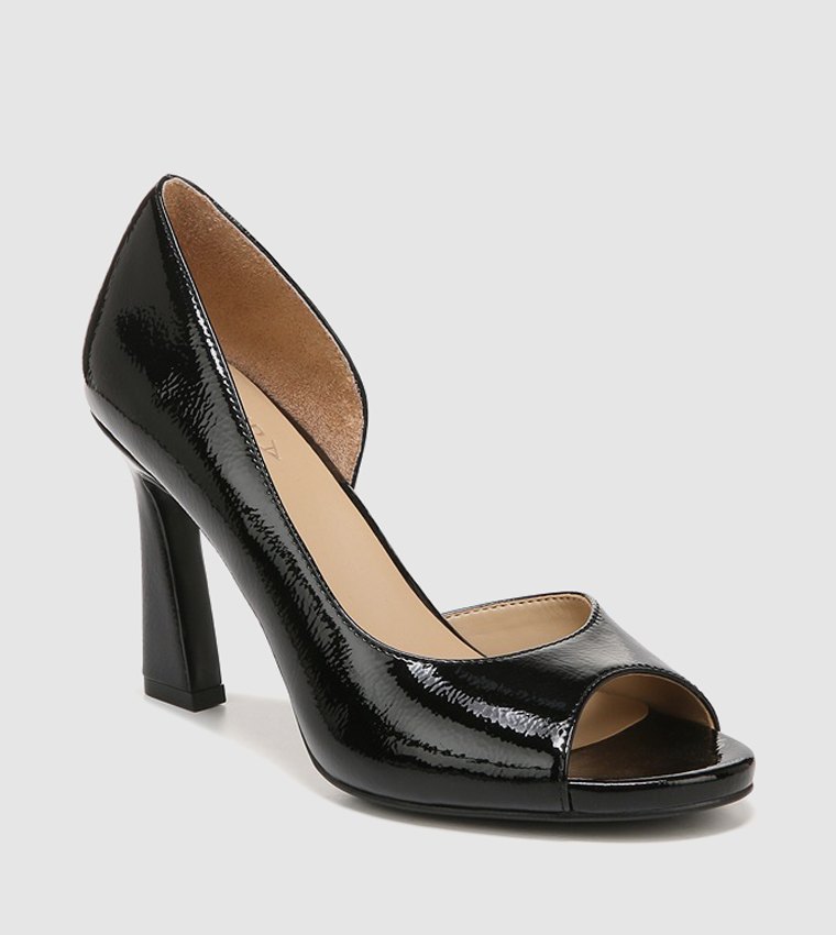 Buy Naturalizer HARDY Peep Toe Heeled Sandals In Black 6thStreet Kuwait