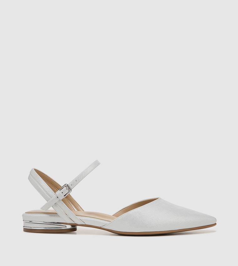 Naturalizer  Flat Sandals - Silver Mules