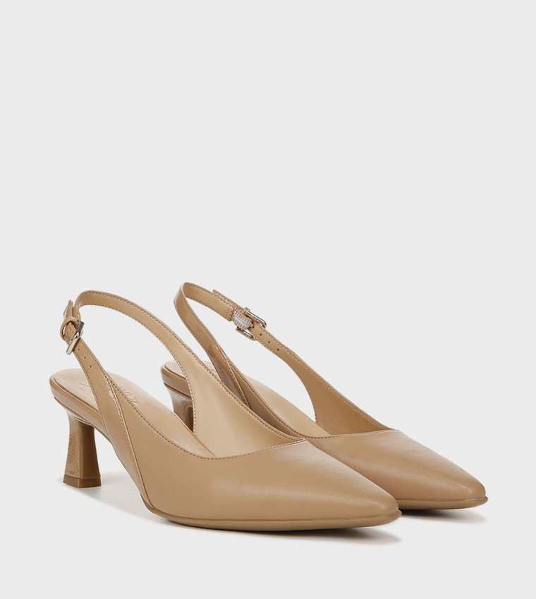 TANSY Textured Slingback Pumps