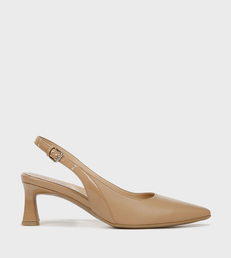 TANSY Textured Slingback Pumps