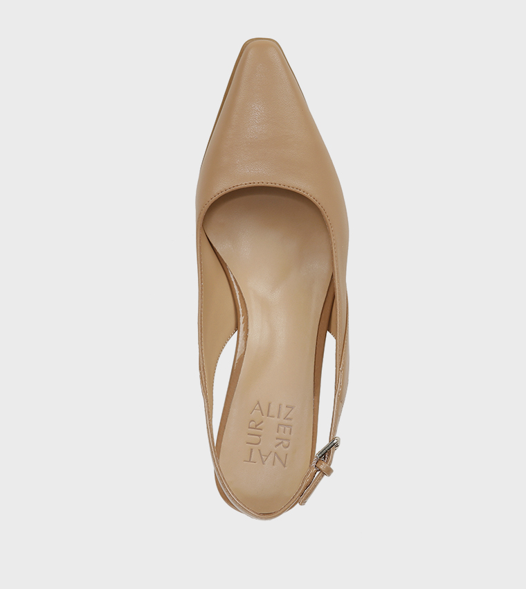 TANSY Textured Slingback Pumps