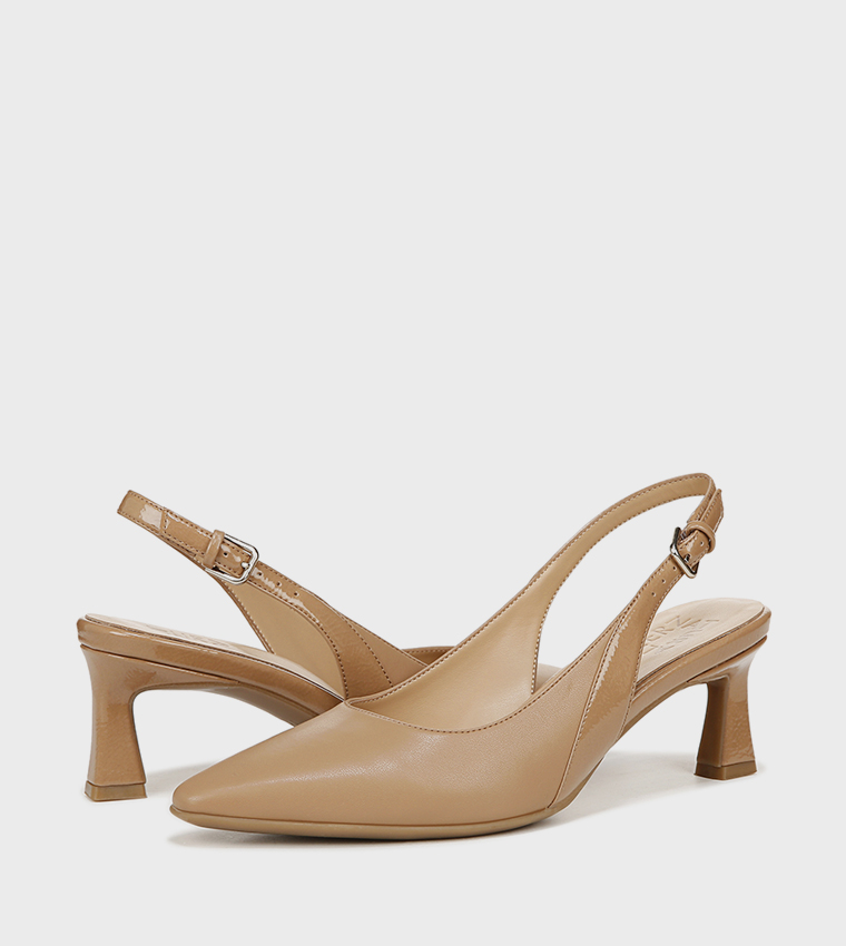 TANSY Textured Slingback Pumps