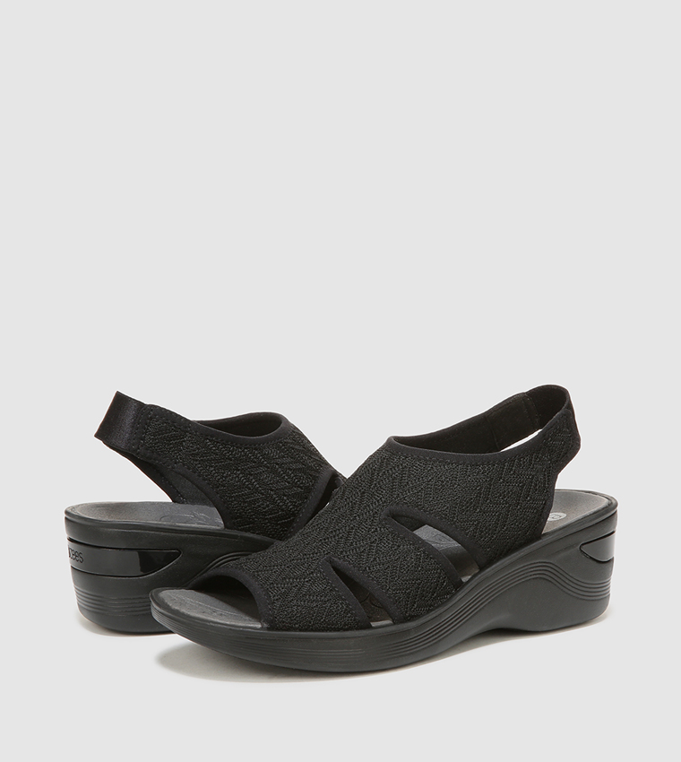 DAYTO Caged Slingback Platform Sandals