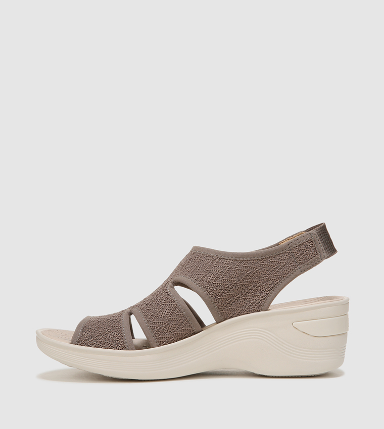 DAYTO Caged Slingback Platform Sandals
