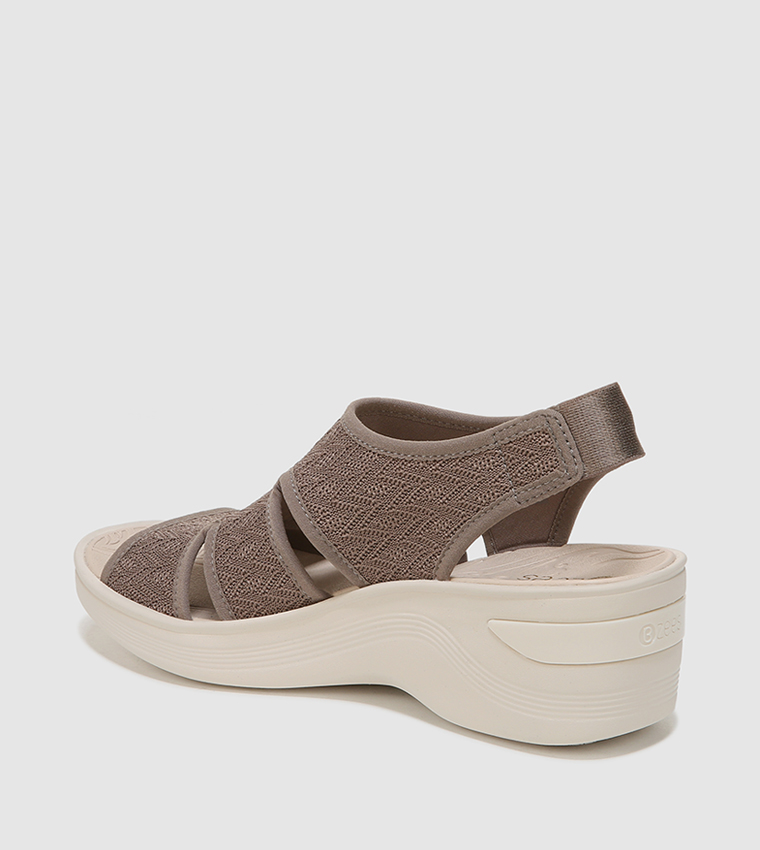 DAYTO Caged Slingback Platform Sandals