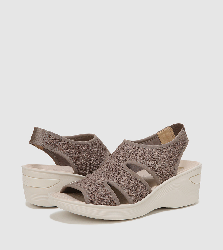 DAYTO Caged Slingback Platform Sandals