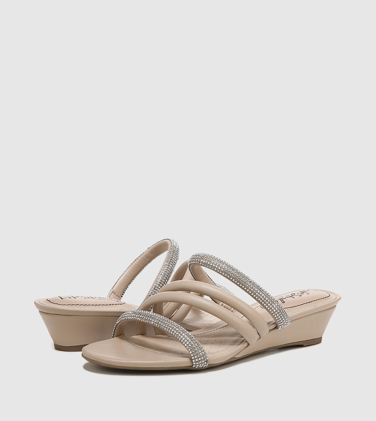 YOURS TRULY2 Embellished Strappy Heel Sandals