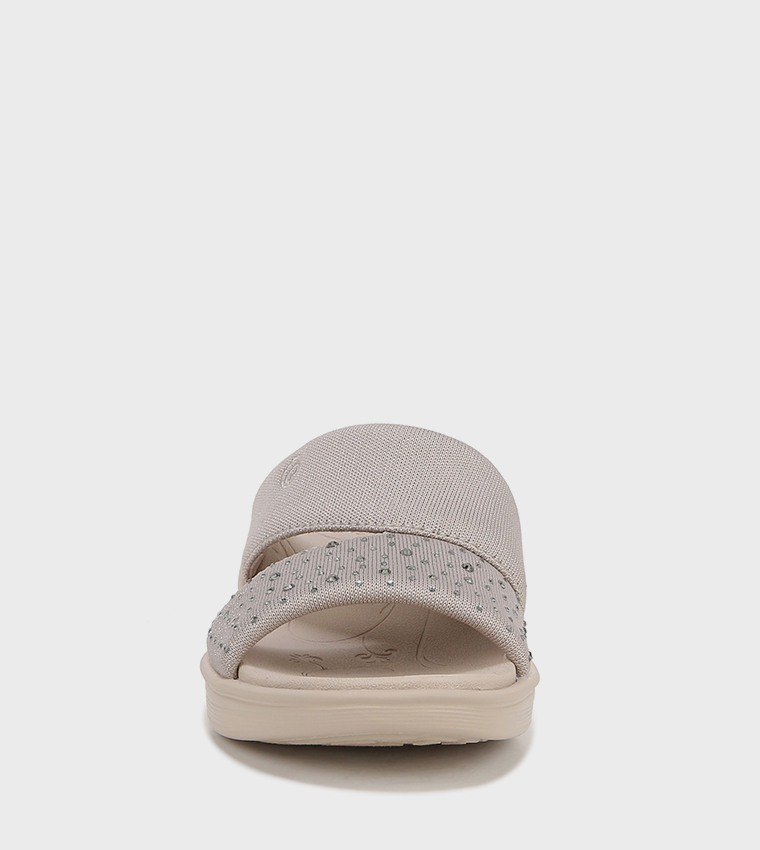 NADYNASTYBRIGH Embellished Open Toe Wedge Sandals