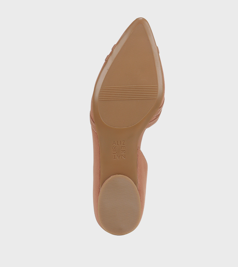 BARLOW Textured Open Shank Ballerinas