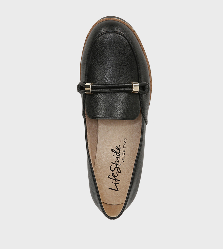 ZAHARA Textured Slip-On Loafers