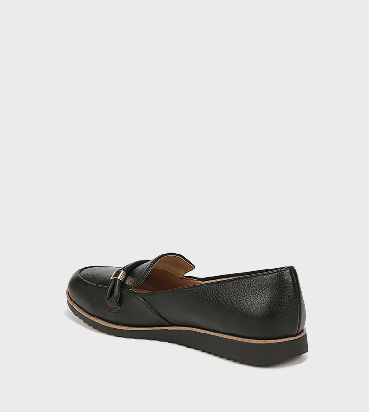 ZAHARA Textured Slip-On Loafers