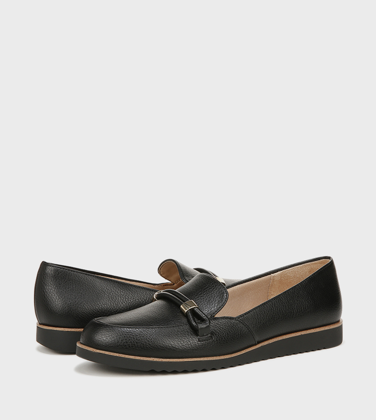 ZAHARA Textured Slip-On Loafers