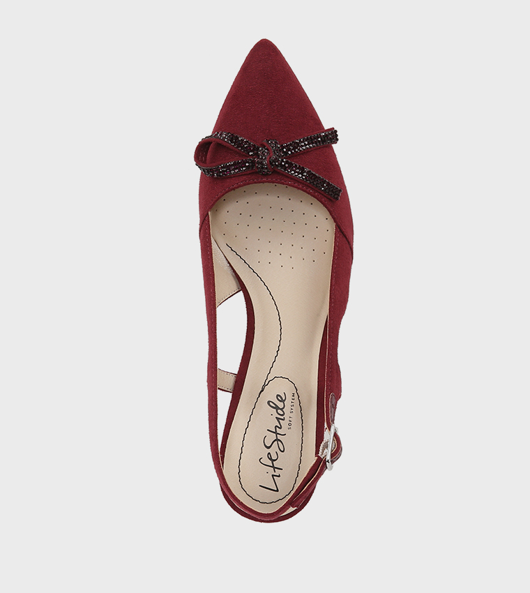 SOCIAL SCENE Bow Embellished Heel Pumps