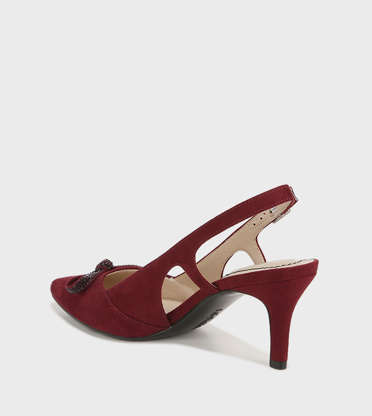 SOCIAL SCENE Bow Embellished Heel Pumps