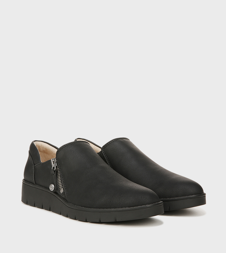 ODYSSEY Zip Detail Slip-On Shoes